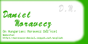 daniel moravecz business card